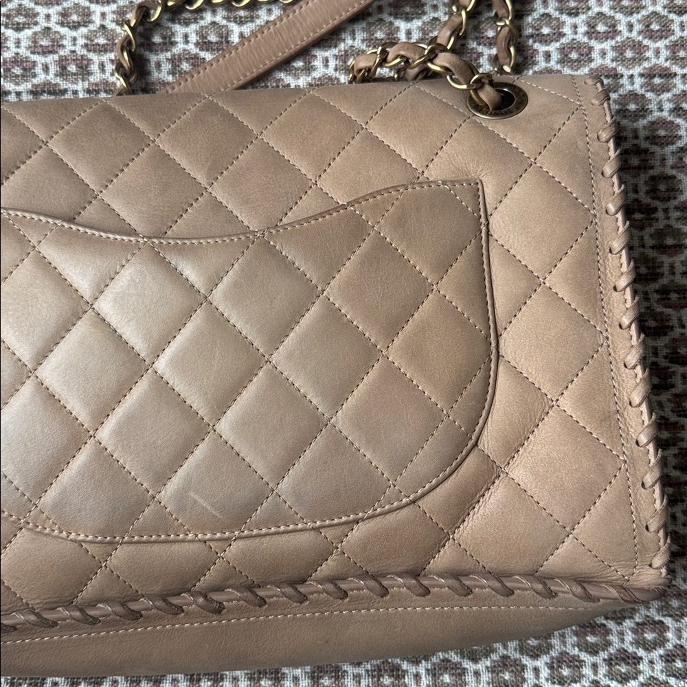 Chanel Happy Stitch Flap Bag Beige - Picture 10 of 17
